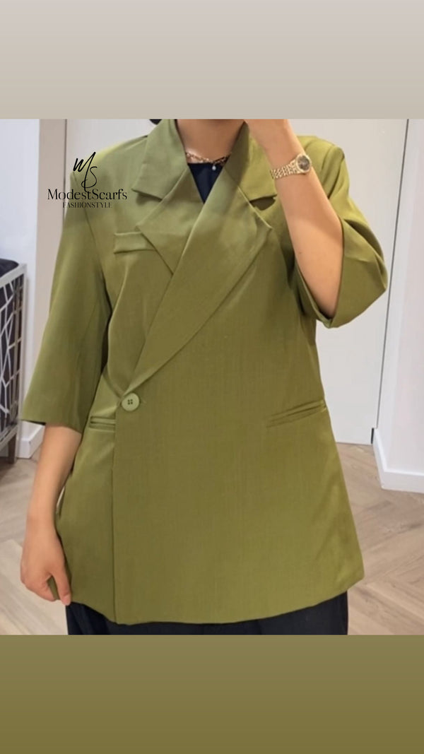 SHORT SLEEVE BLAZER