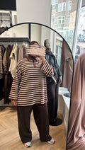 STRIPE OVERSIZED POLO