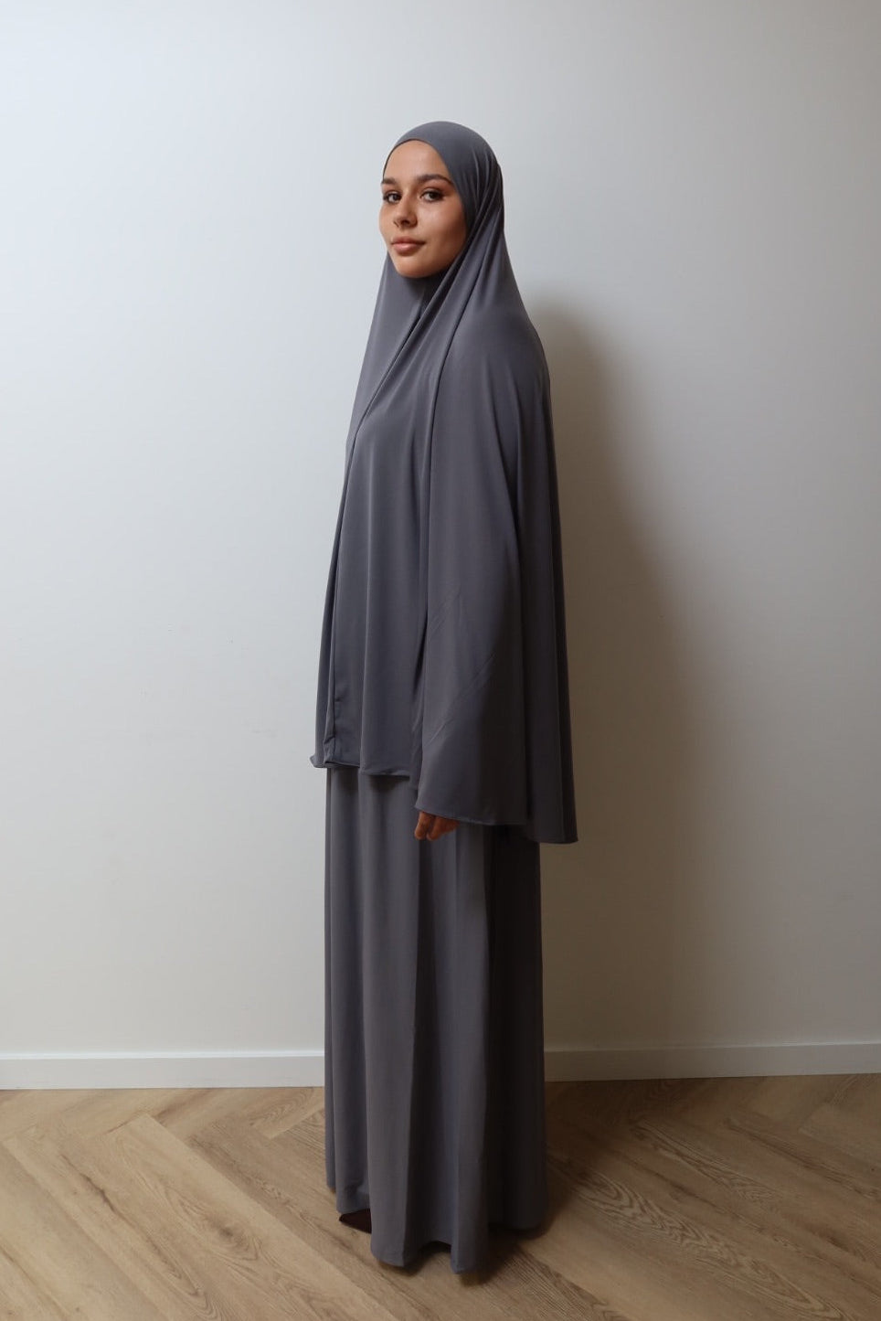 Jersey Khimar & Skirt Set