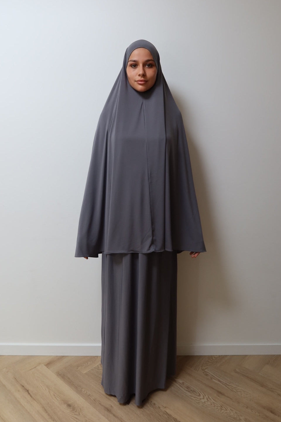 Jersey Khimar & Skirt Set