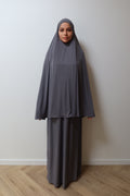 Jersey Khimar & Skirt Set