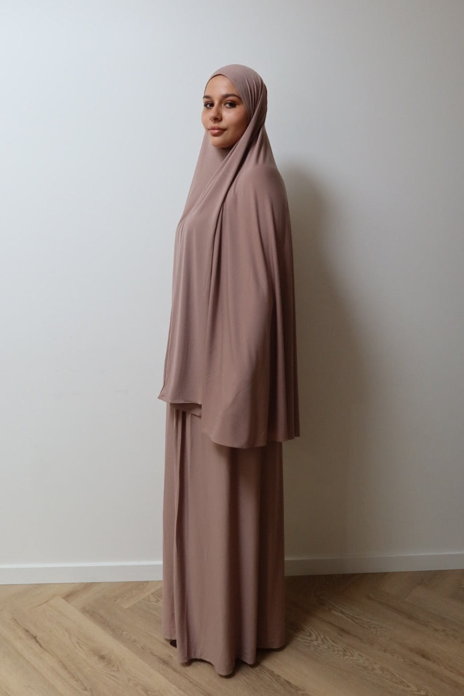 Jersey Khimar & Skirt Set